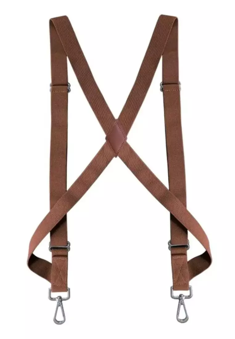 Houseofcuff Suspender Besar Heavy Duty Hook Model X Coklat