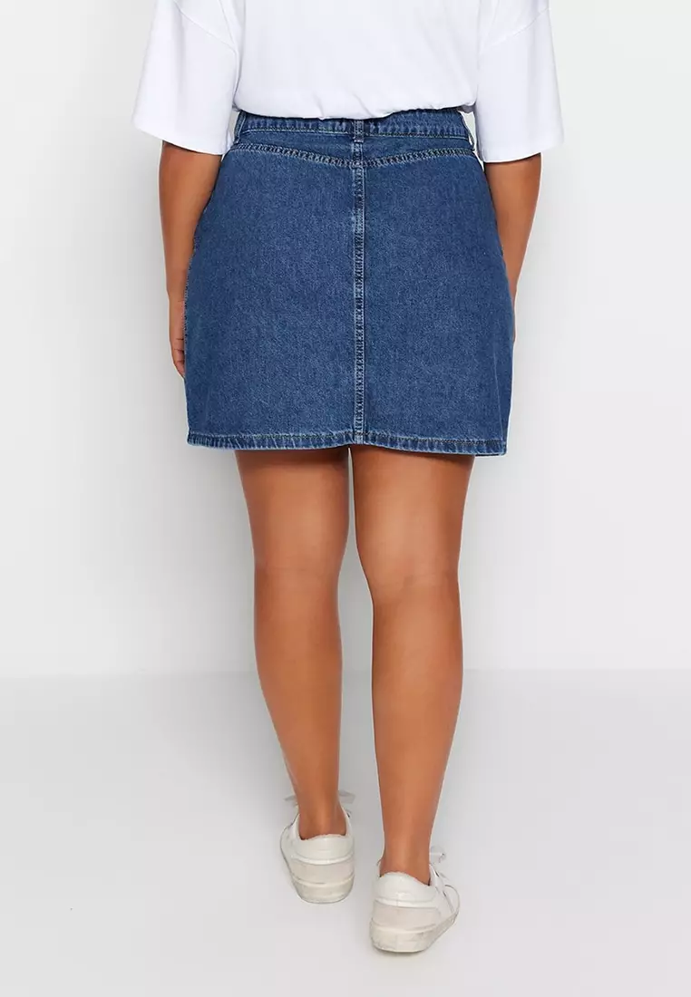 Trendyol Collection Skirt - Blue - Mini - Trendyol