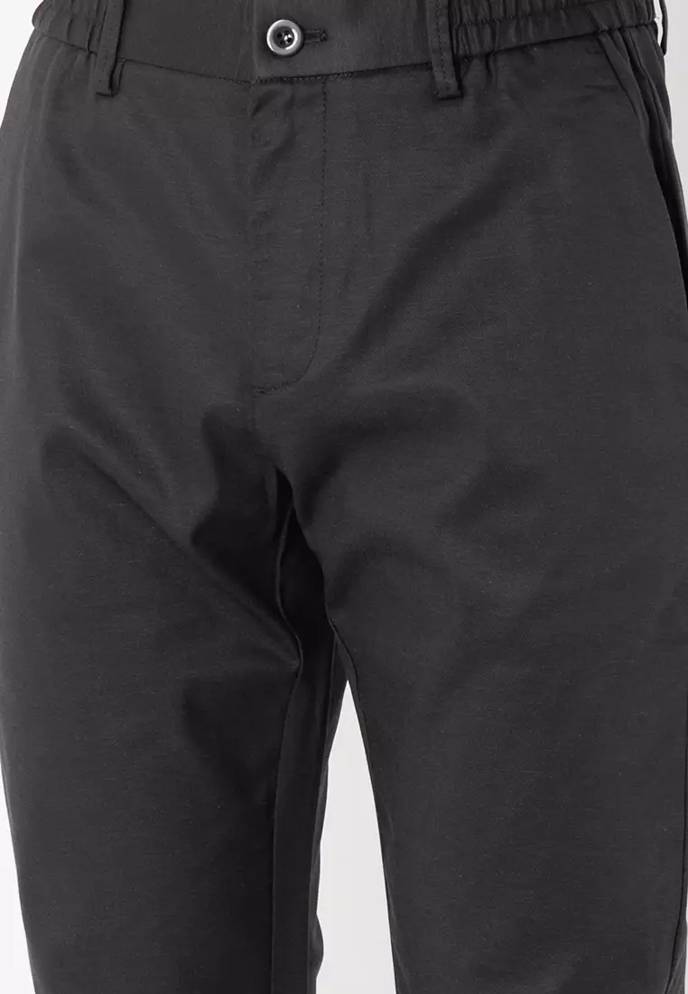 Button Stretchable Waist Band Chinos