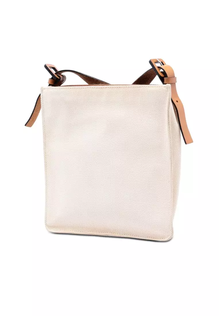 Pre-Loved Fendi Canvas Ff Crossbody