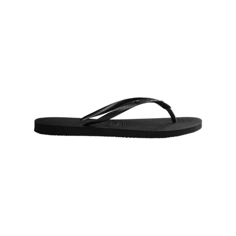 Havaianas Woman Slim Crystal Sw II 0090-Black - Sandal Wanita (Hitam)