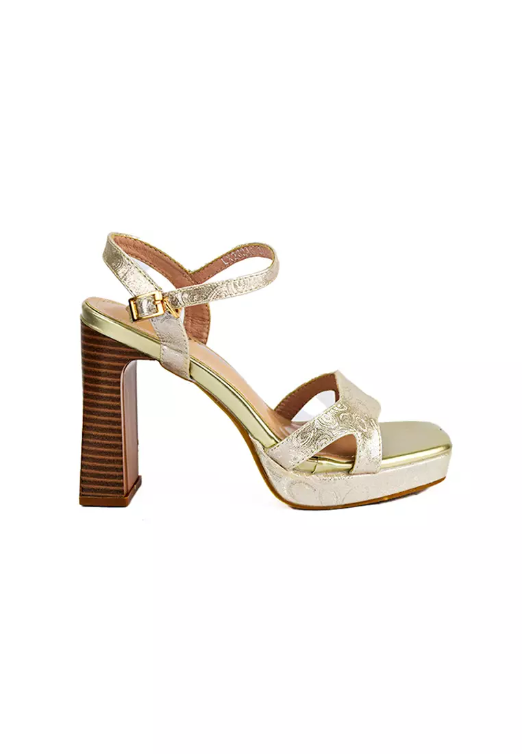 Discount on Mario D' boro Runway  shoes - SKU: Women's Heeled Sandals LX 26246 Gold C49