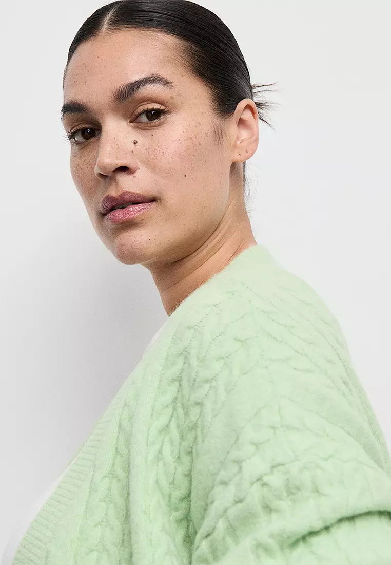 Knitted Braided Cardigan