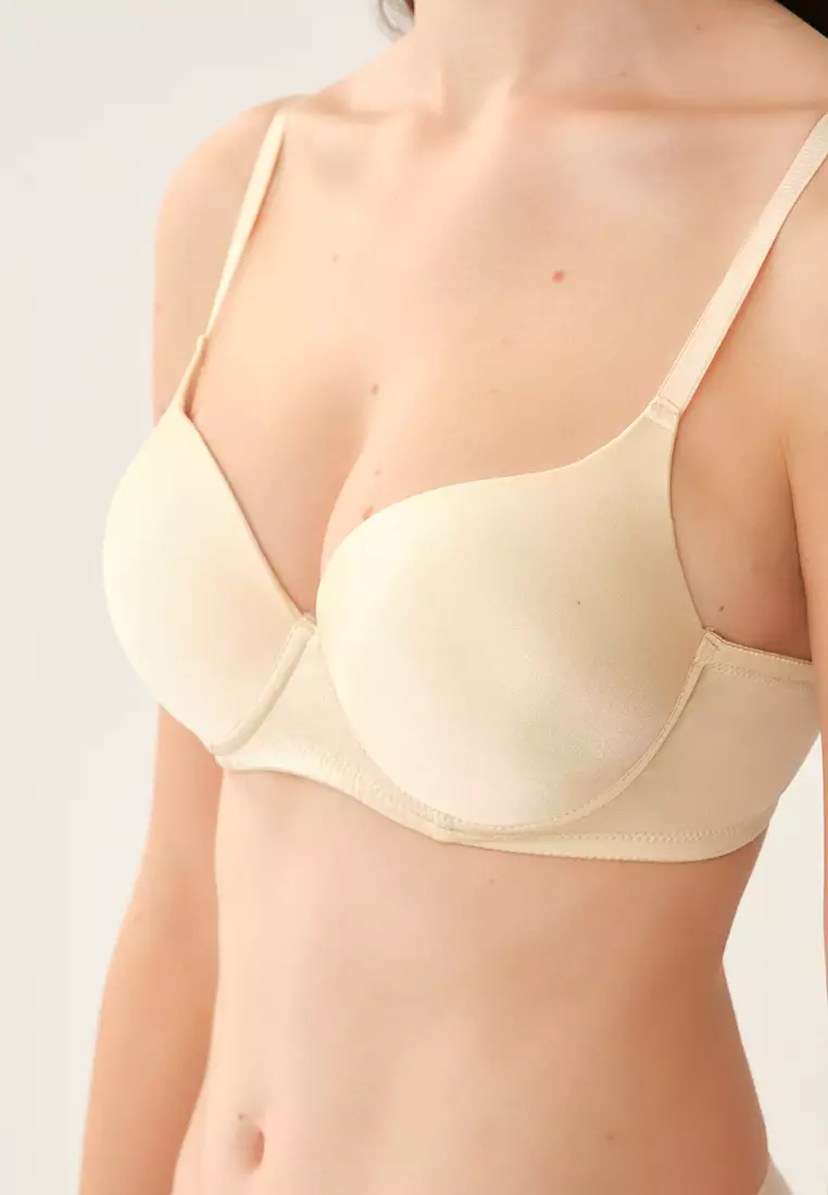 Buy DAGİ Beige Basic Padded Bras, Half-Padded, Underwire, Underwear for  Women in Beige 2024 Online