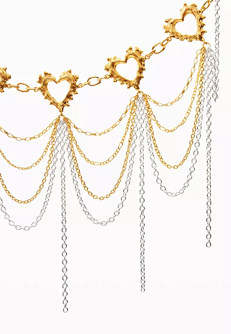 Gold chain belt