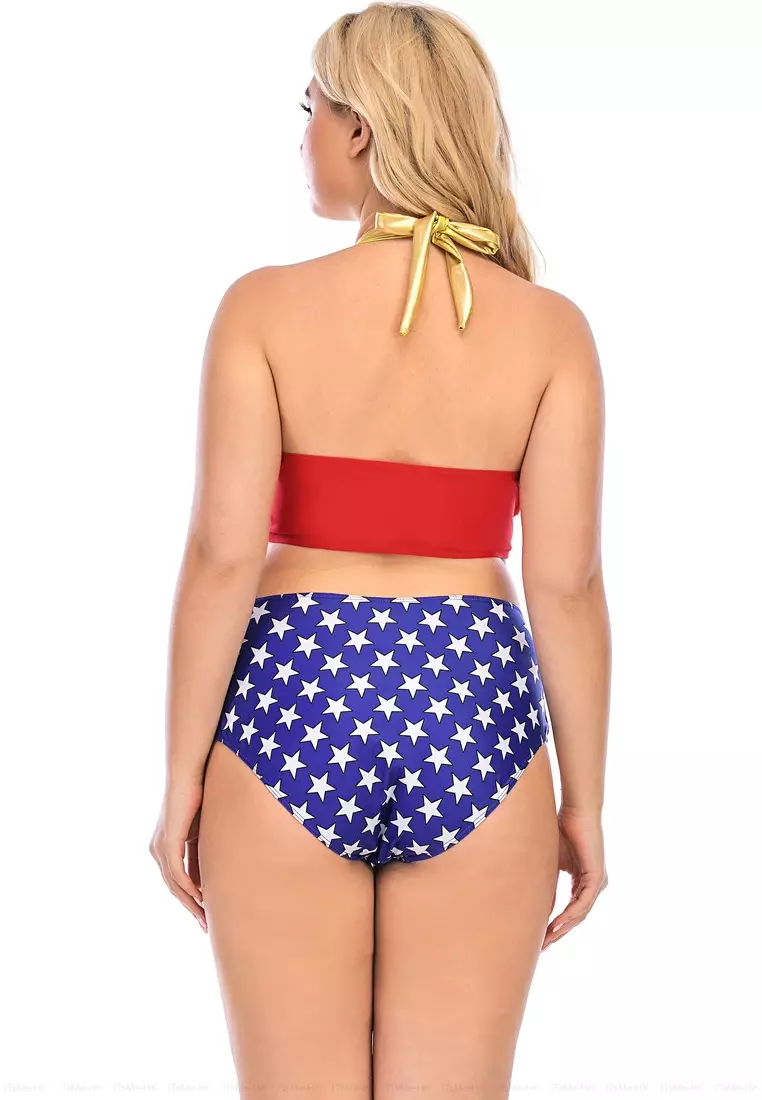 Plus size wonder woman bathing suit discount