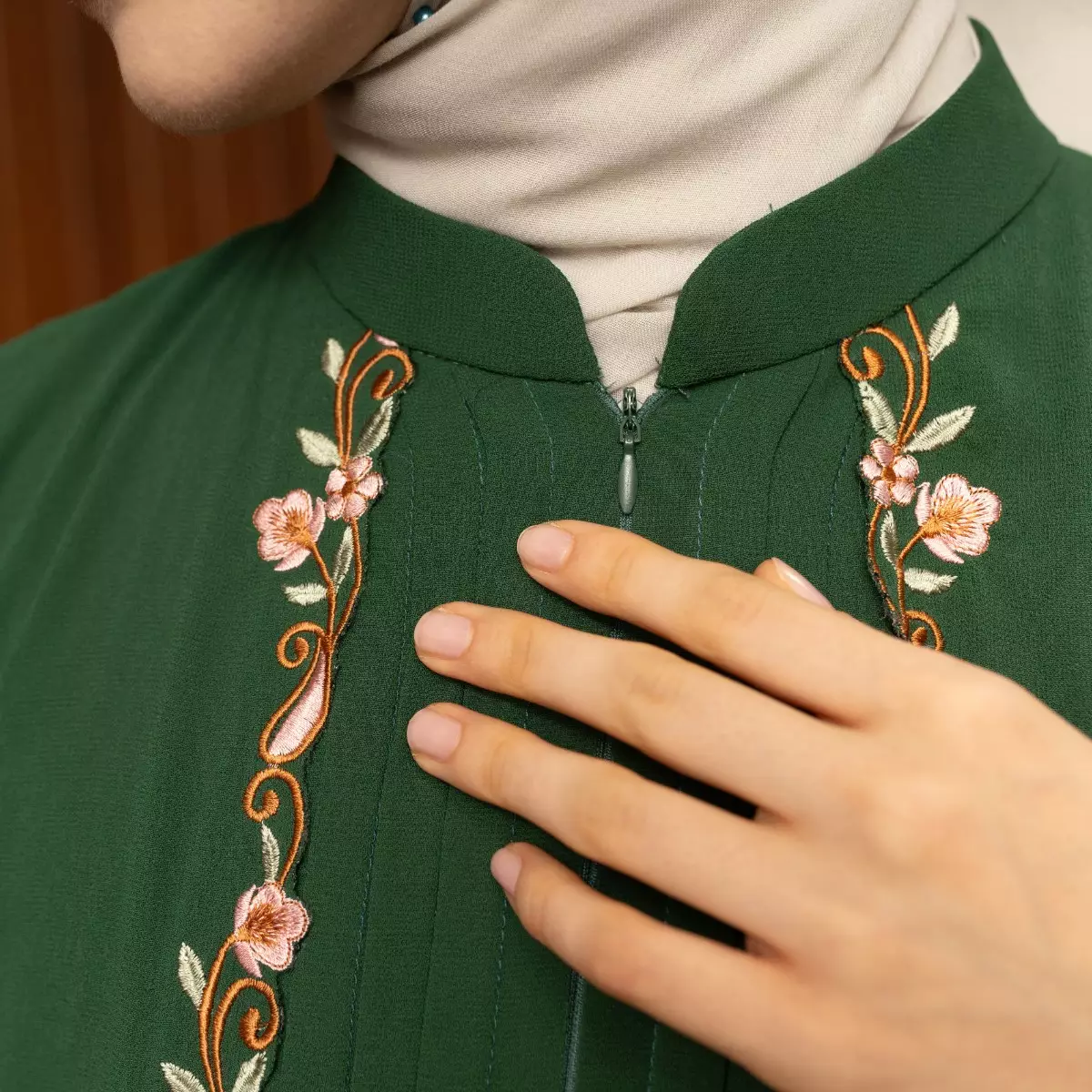 EPC Gamis Audrey - Hunter Green - Embroidery Collection