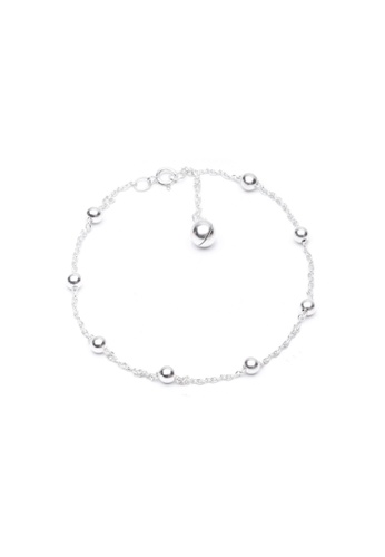 Millenne silver MILLENNE Minimal Ball and Bell Silver Anklet with 925 Sterling Silver 2C948AC0806B5EGS_1