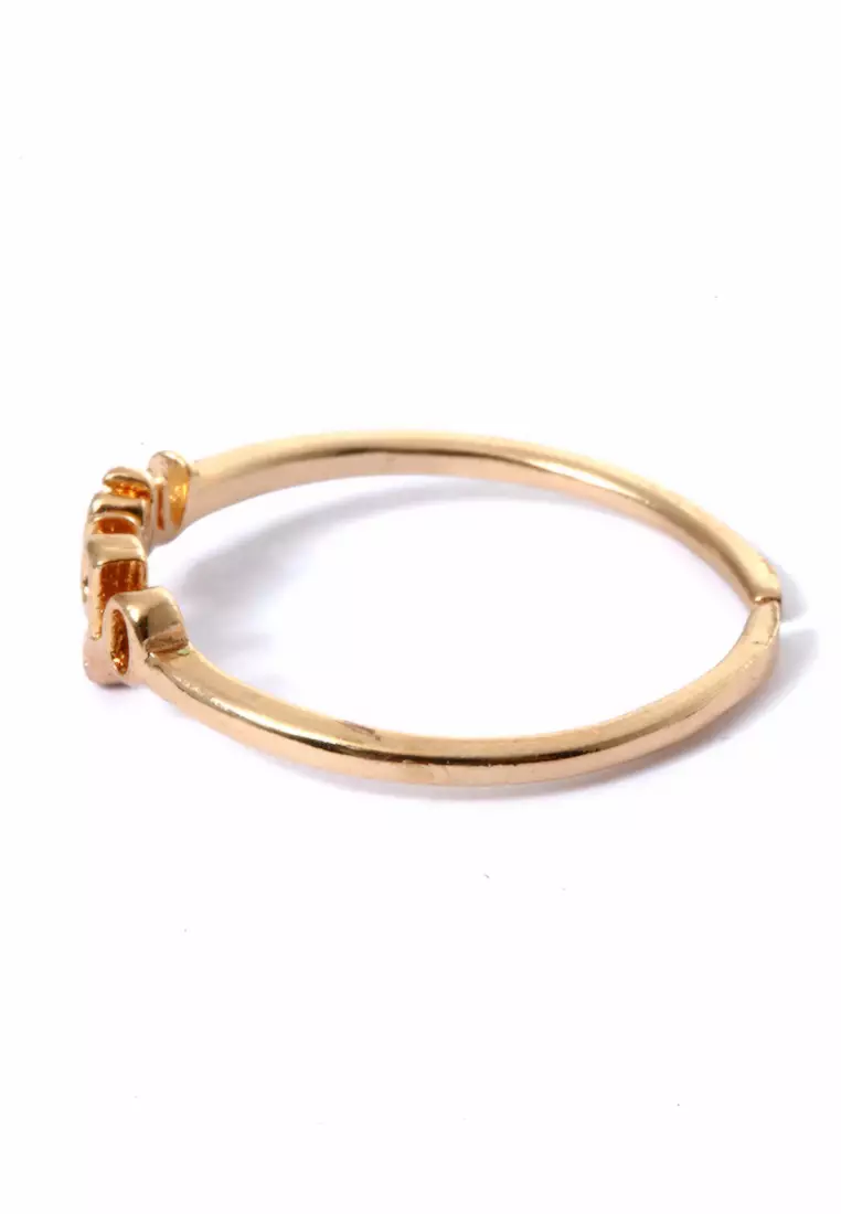 Ring Casual Rasi Bintang Perhiasan Aksesoris Fashion Wanita Gold - Virgo