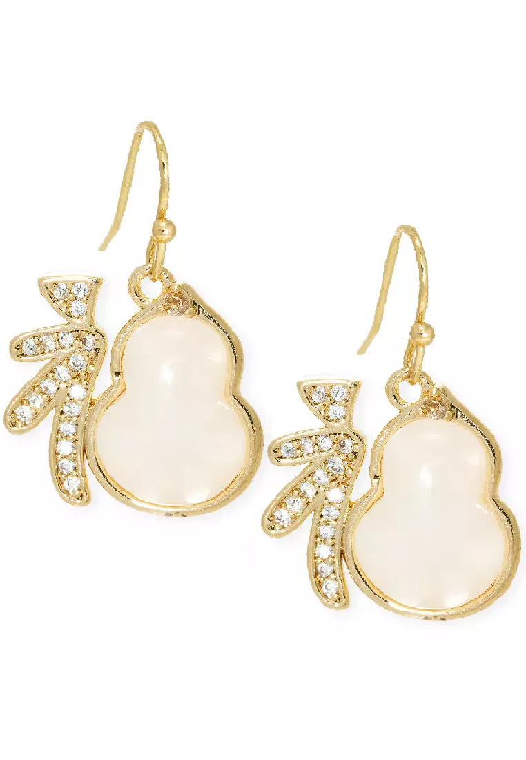 Gold real earrings clearance