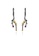 Glamorousky silver 925 Sterling Silver Plated Black Fashion Creative Gold Bird Branch Earrings with Garnet 58512ACFCAF3AEGS_1
