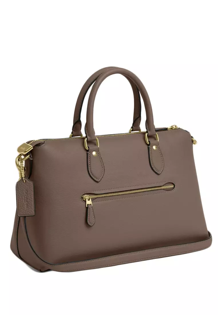 Georgia Satchel Bag - Dark Stone