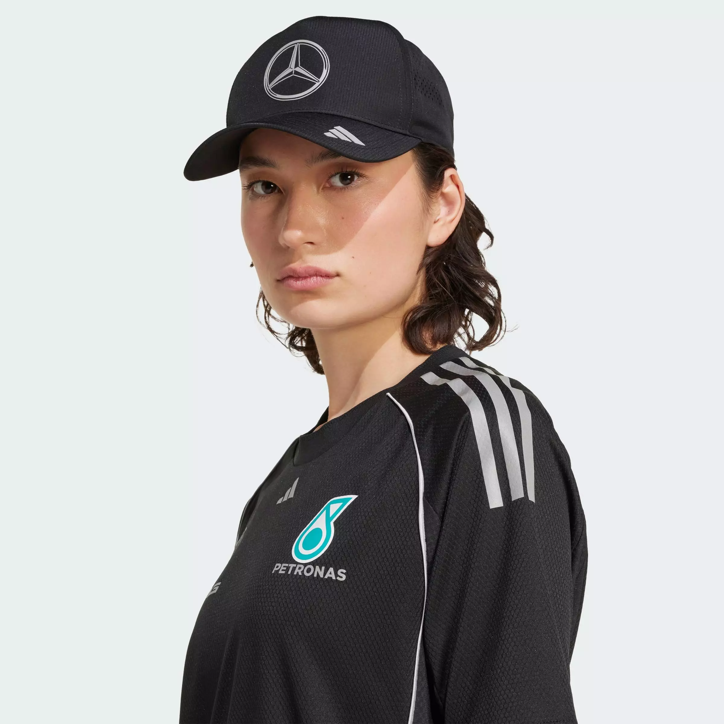Motorsport MERCEDES - AMG PETRONAS FORMULA ONE TEAM MECHANICS CLIMACOOL TRUCKER CAP Unisex Black JX1419