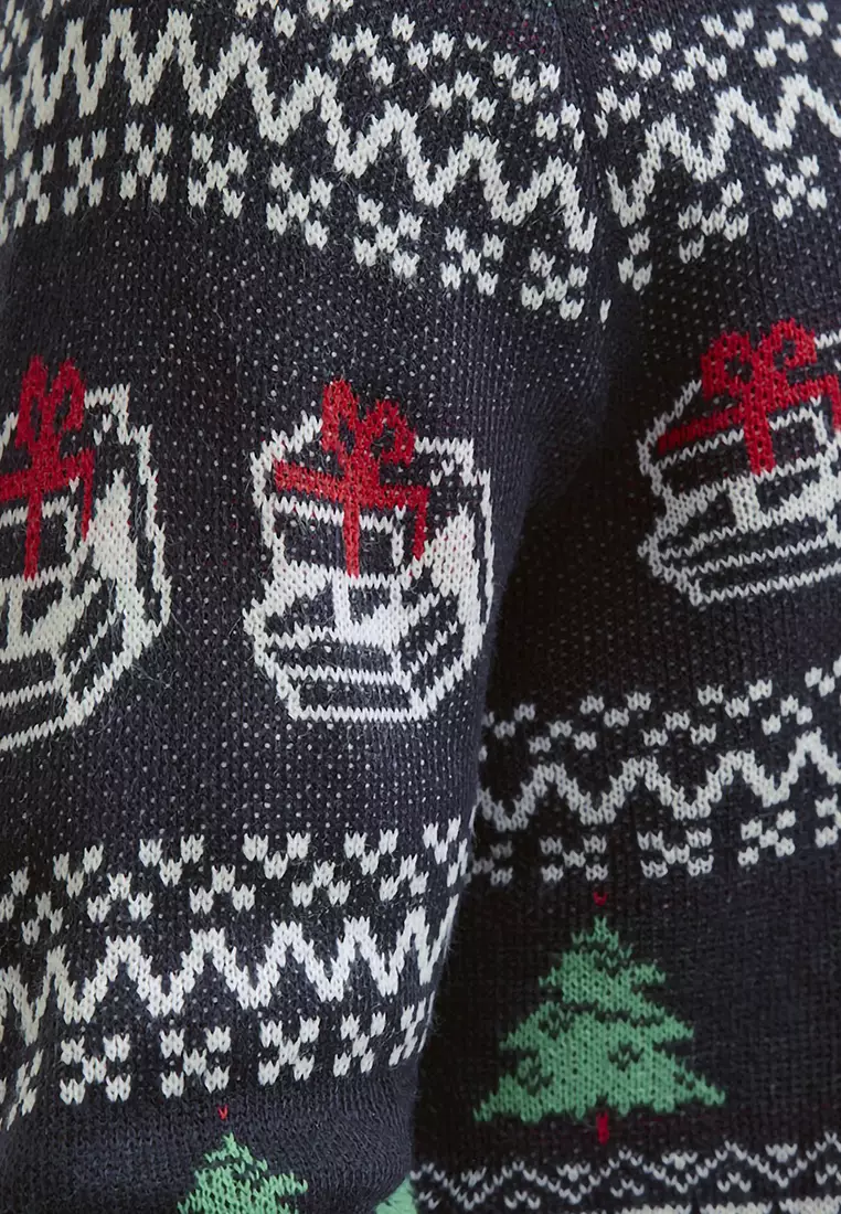 Christmas Knit Crew Neck Sweater