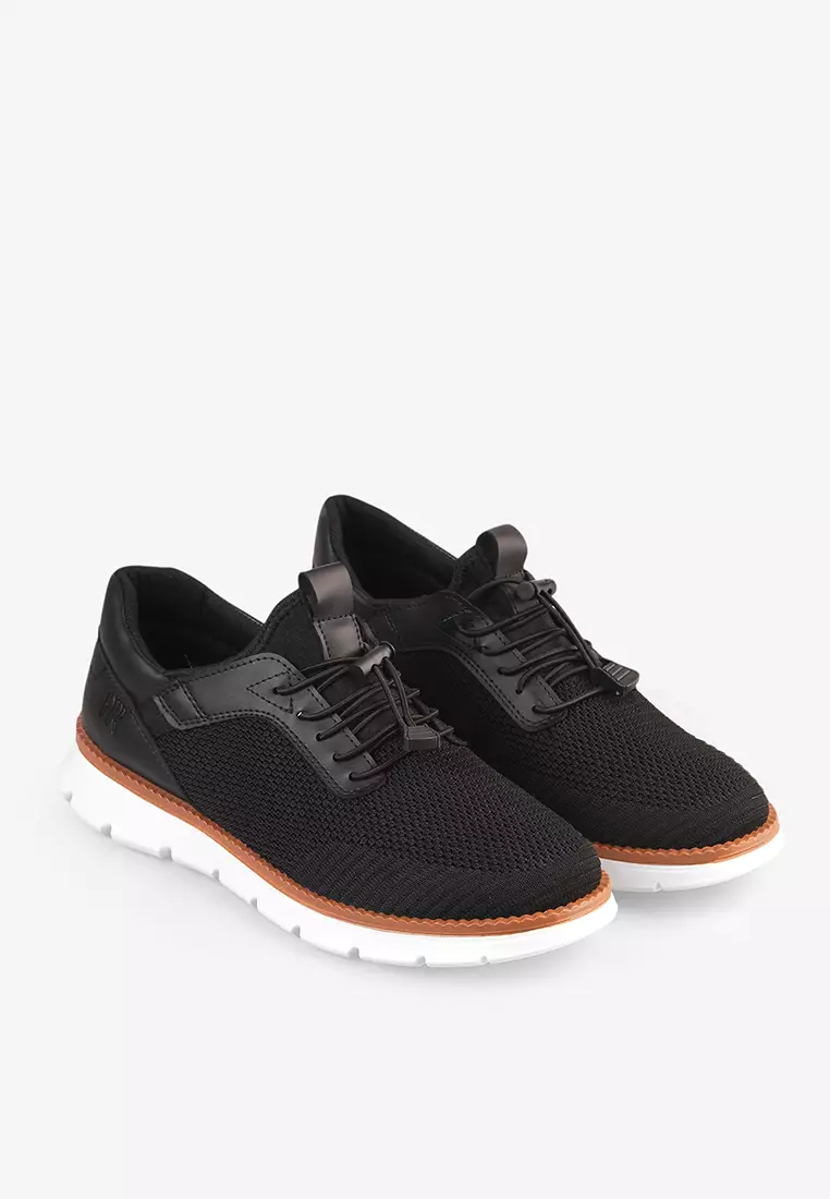Sneakers Pria Tali Slip On M.Jones Black