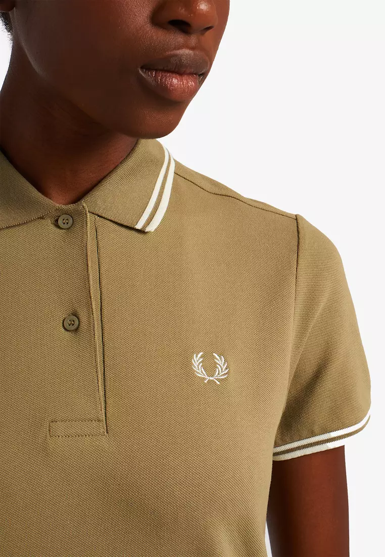 Fred Perry D3600 Twin Tipped Fred Perry Dress (Light Oyster)
