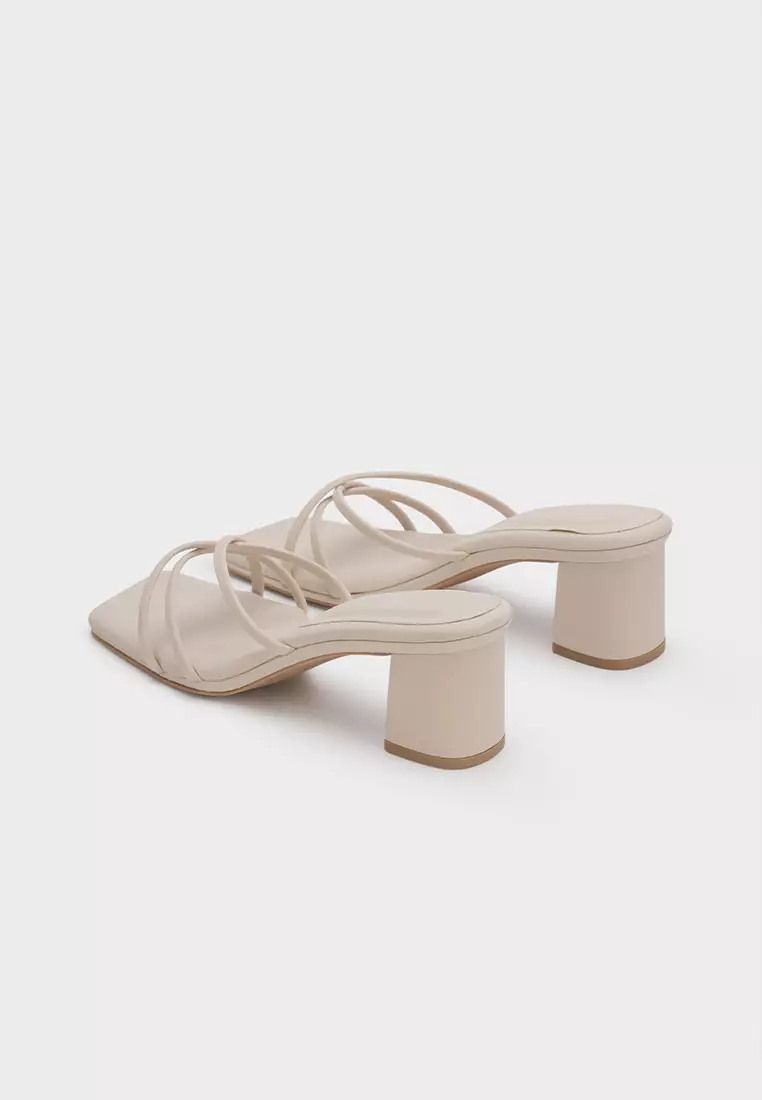 CLOUDFOAM STRAPPY BLOCK HEEL SLIDE