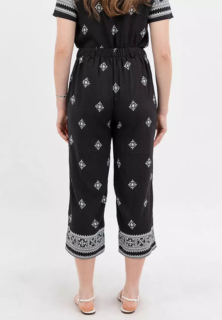 Atasha Cenefa Print Filipiniana Relaxed Pants