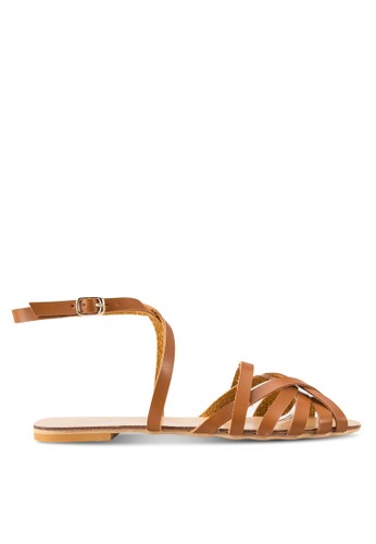 Emily Caged Ankle Wrap Sandals