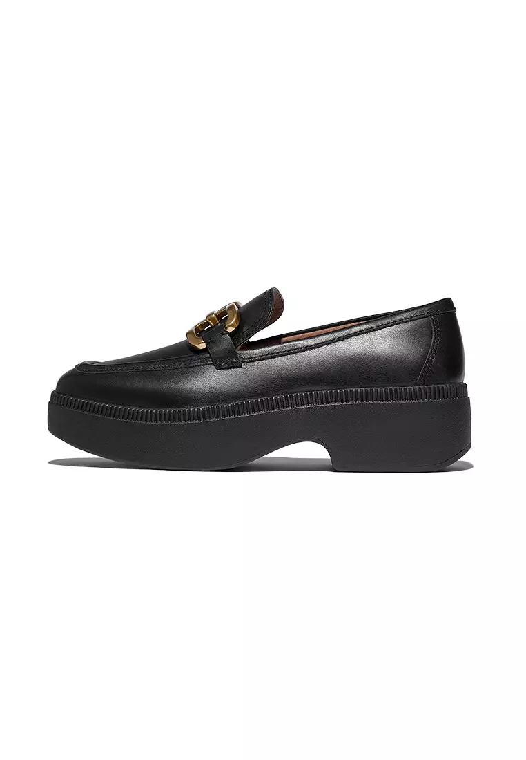 FITFLOP F-luma Square Chain Leather Loafers