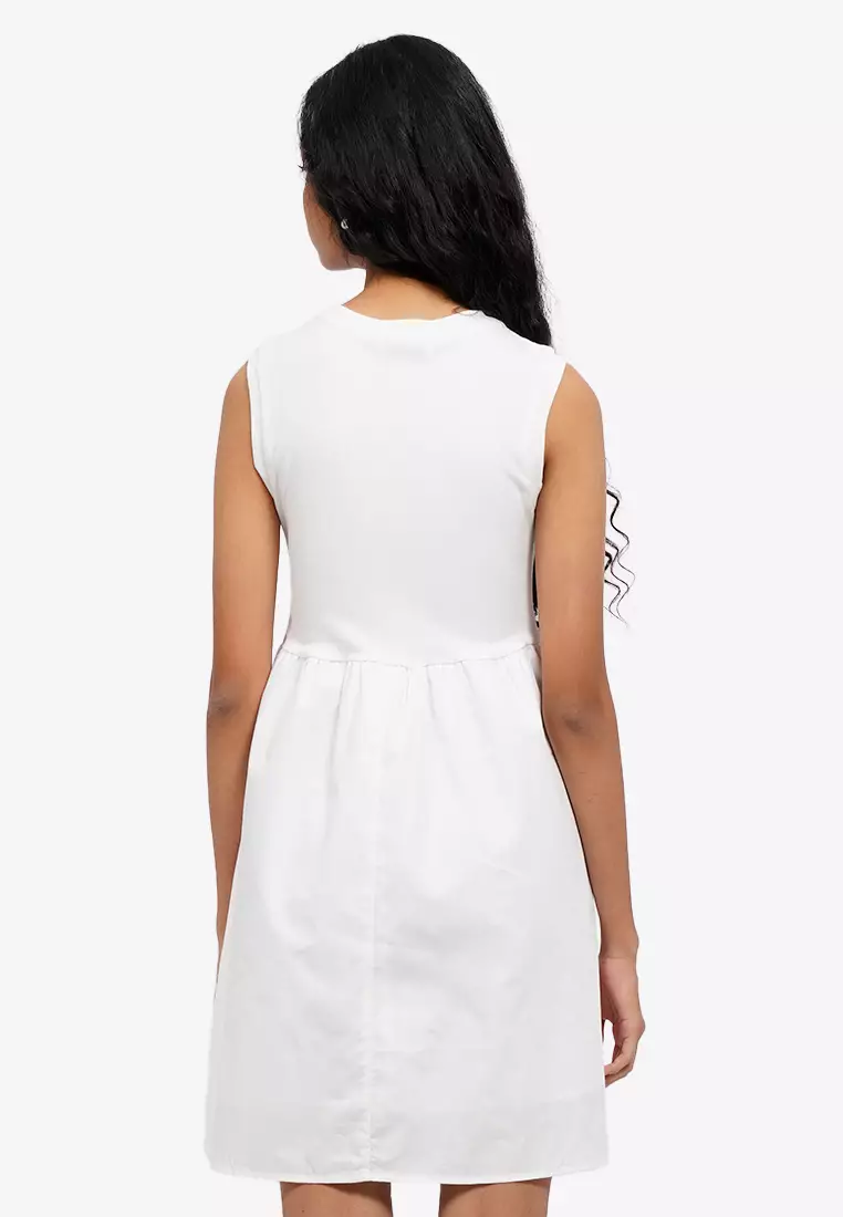 Contrast Sleeveless Mini Dress