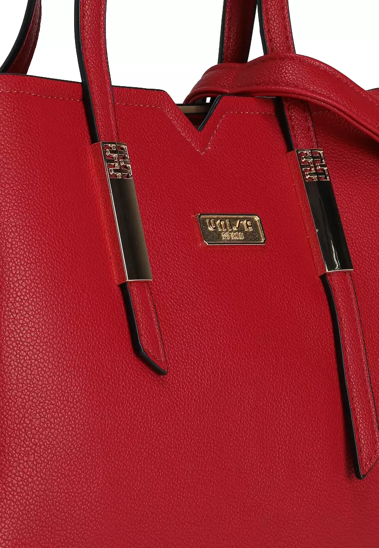 Pebbled Multi-Compartment Tote