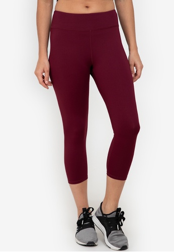 ZALORA ACTIVE red Cropped Tights 710C5AA30B05ABGS_1
