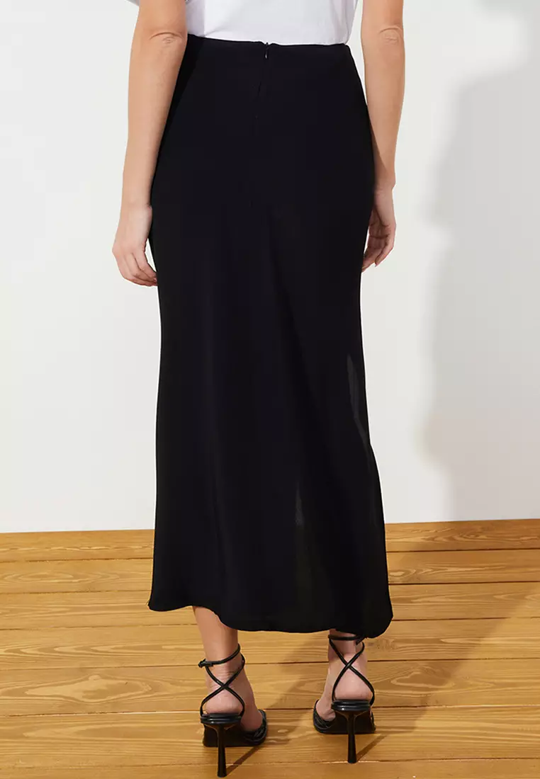 Slit Midi Skirt