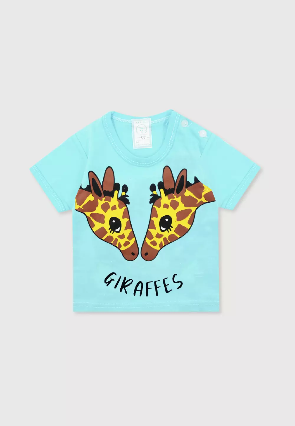 Wakakids Setelan Bayi Laki Laki Usia 0 Bulan Hingga 6 Bulan Set Baju Anak Celana Kaos Motif Giraffe 3783 Hijau