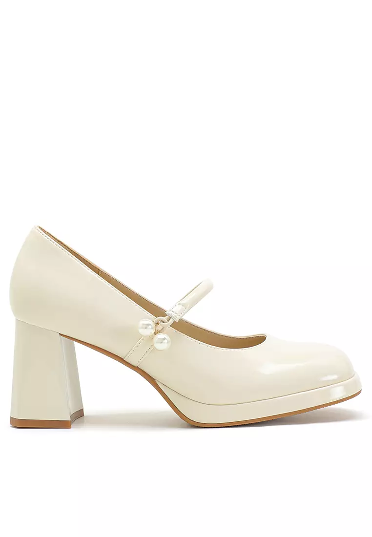 Discount on Twenty Eight Shoes  shoes - SKU: 7cm Pearl Strap Mary Jane Shoes By2465-22