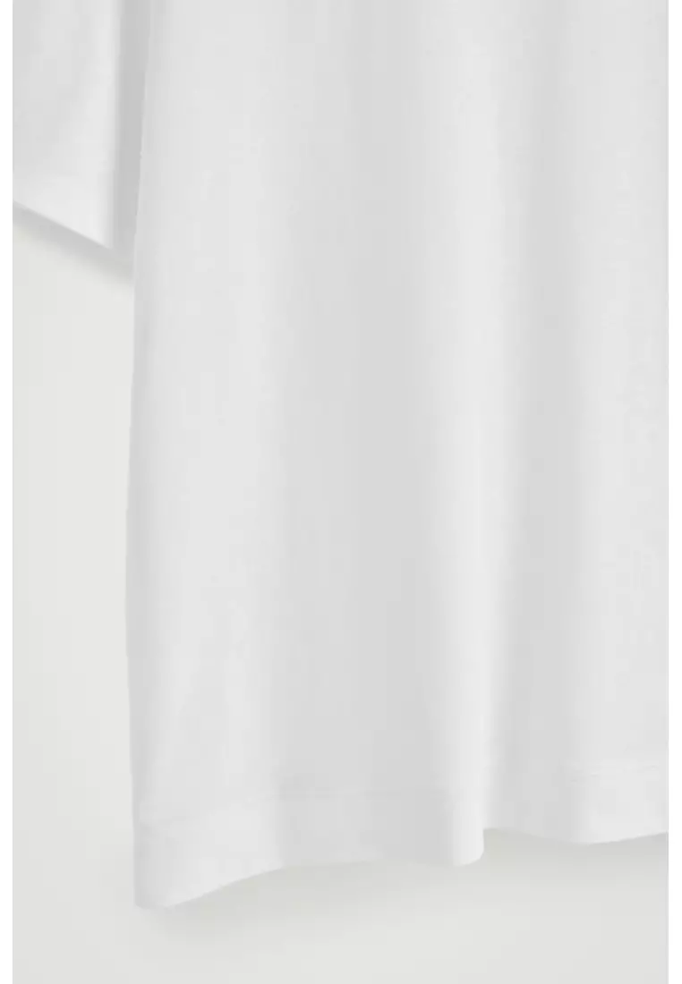 RELAXED SLUBBED COTTON-LINEN T-SHIRT