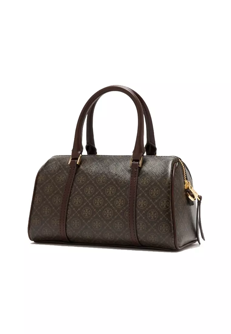 T Monogram Coated Canvas Mini Barrel Handbag in Brown 164900-200