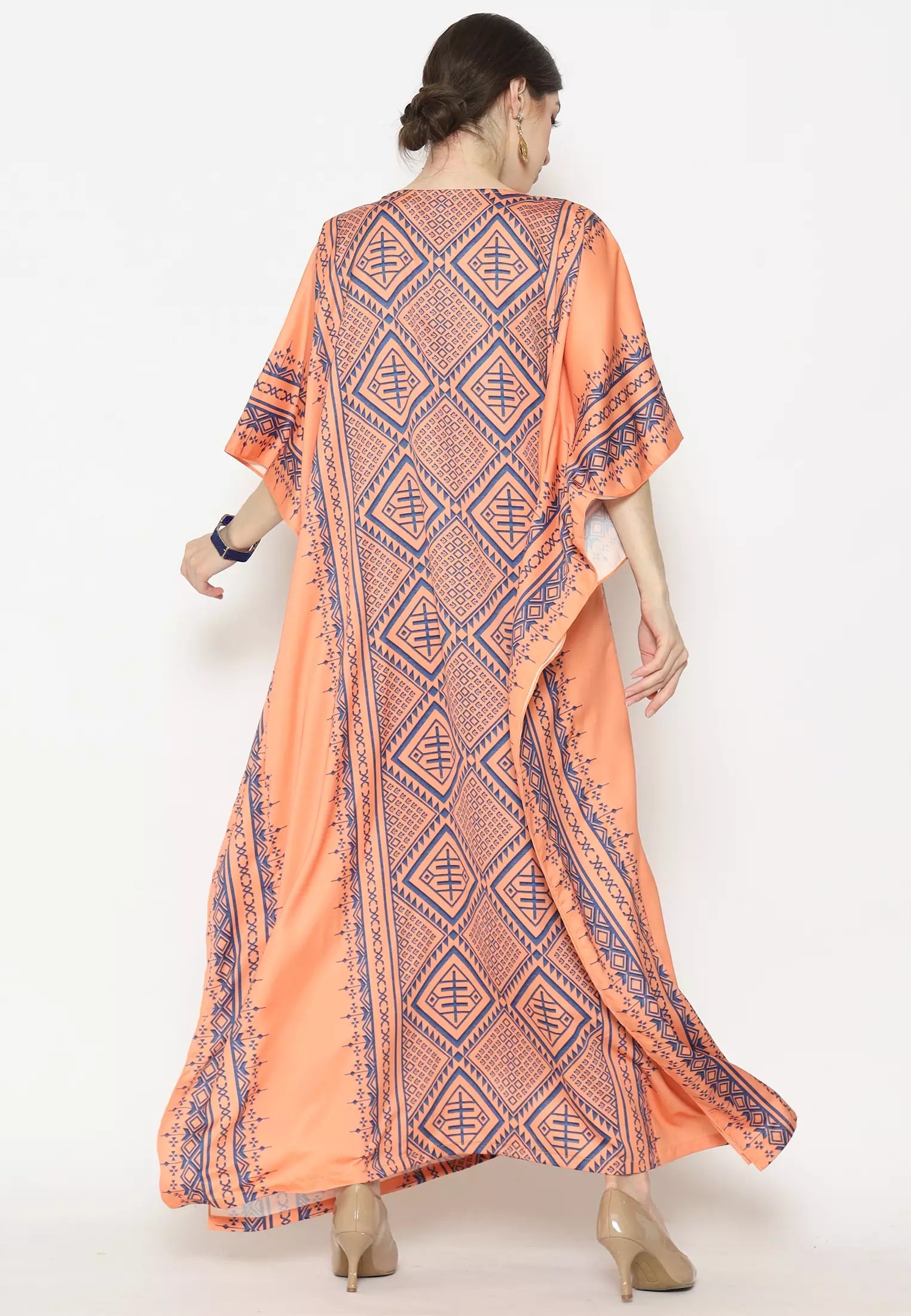 Kanzi Exclusive Short Sleeve Songket Kaftan