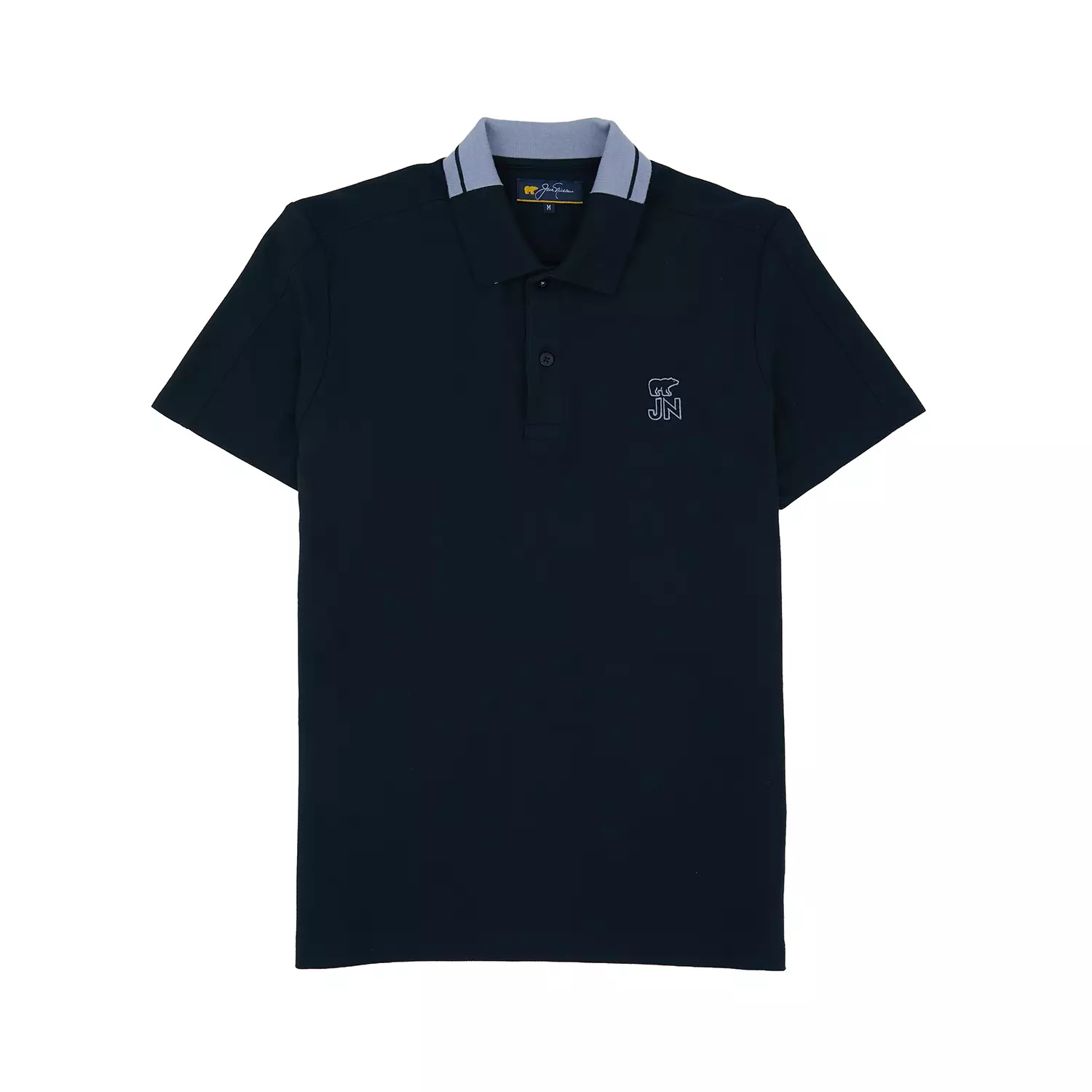 Jack Nicklaus Harvard Polo Shirt Pria Slim Fit Black Colour Black