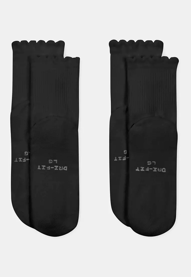 Everyday Elevated Unisex Mid-Crew Socks (2 Pairs)