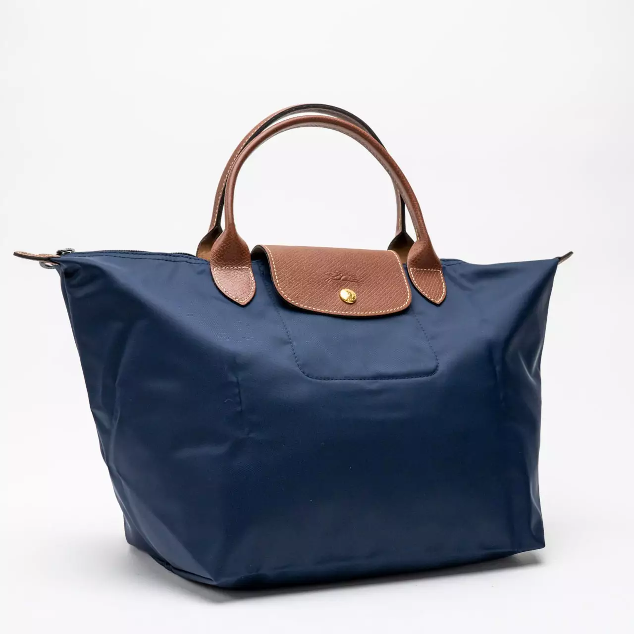 Le Pliage Original Medium Top Handle Bag Navy