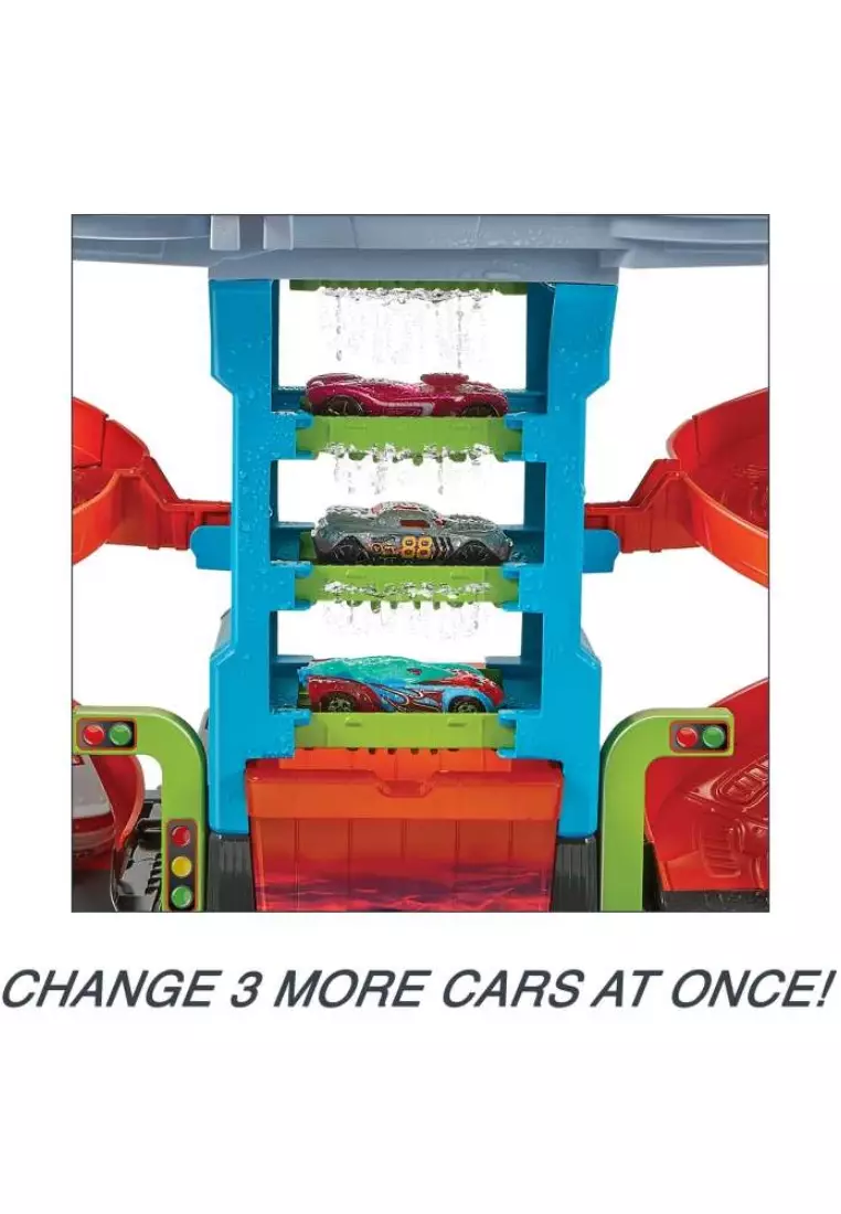 Hot Wheels City Mega Car Wash With 1 Color Shifters Car