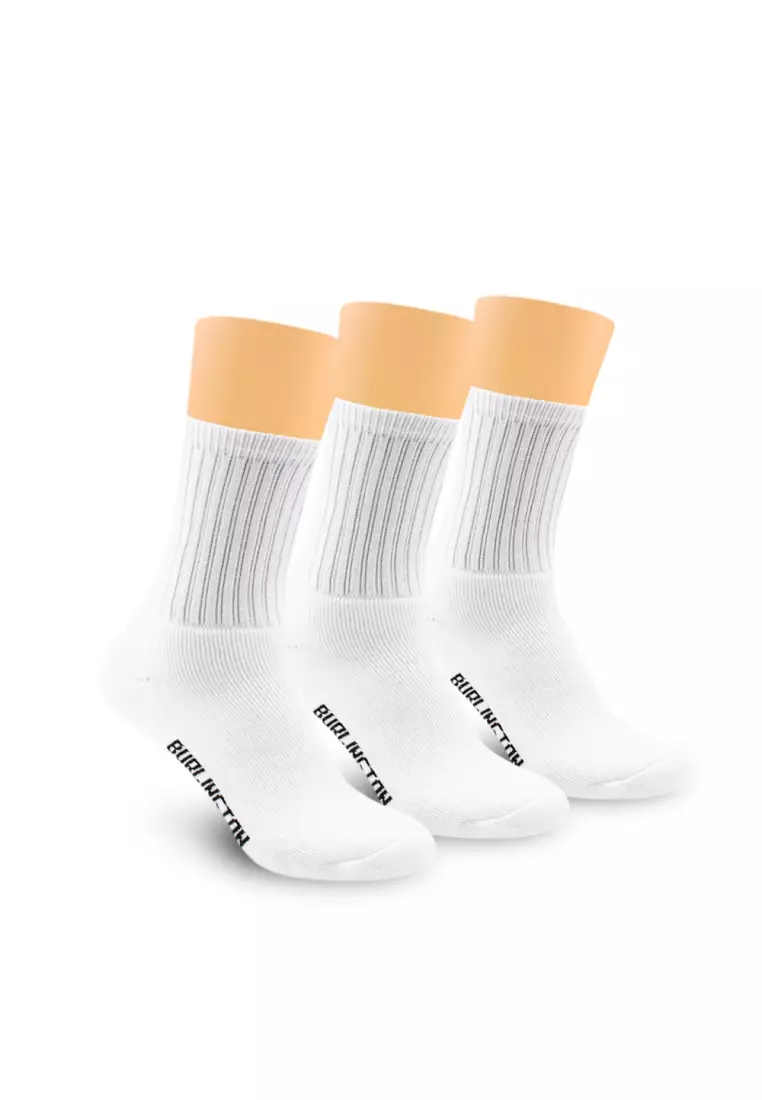 Men's Thick Cotton Crew Sports Socks - 3 Pairs In A Pack