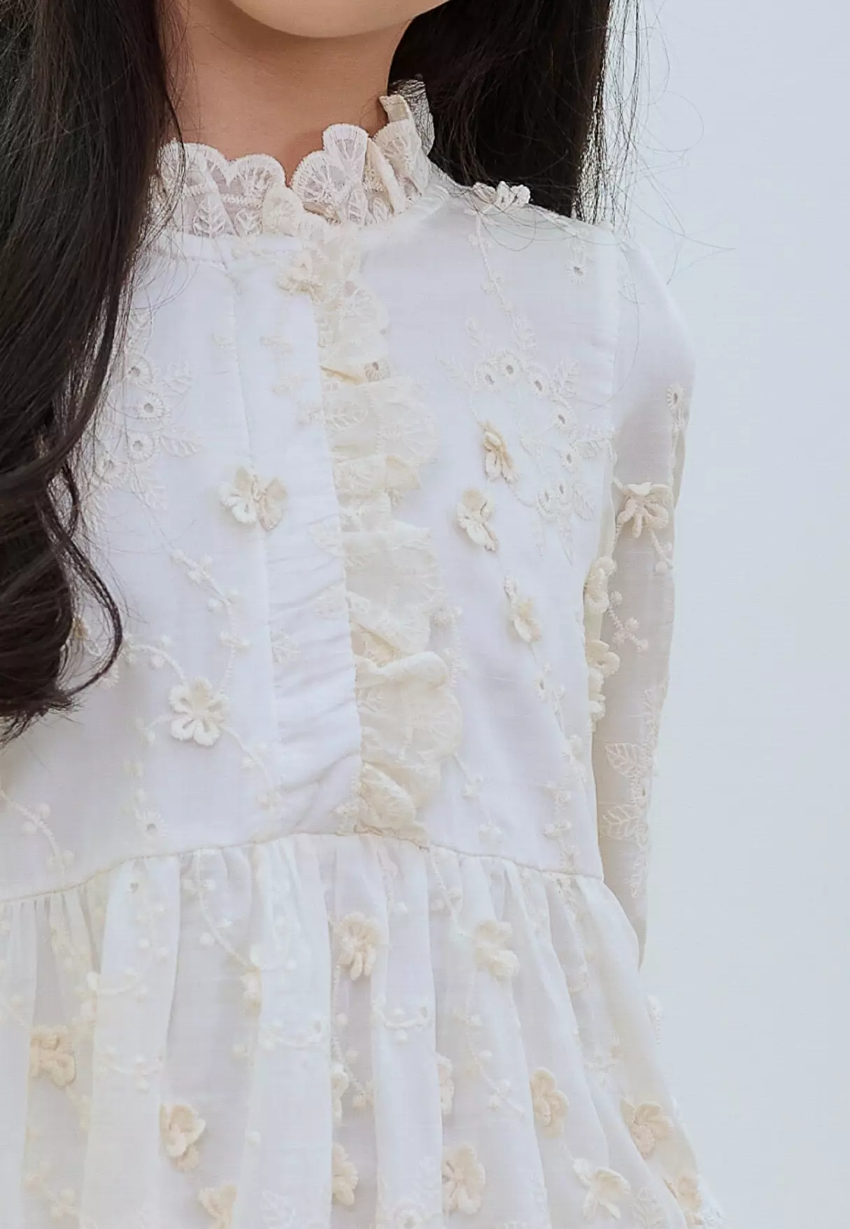 Kyra Dress - Ivory Kids