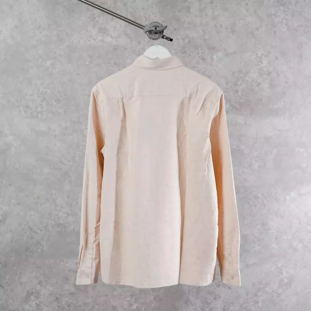 Kemeja FRED PERRY LOGO POCKET BLACK BEIGE LONG SHIRT 100% ORIGINAL