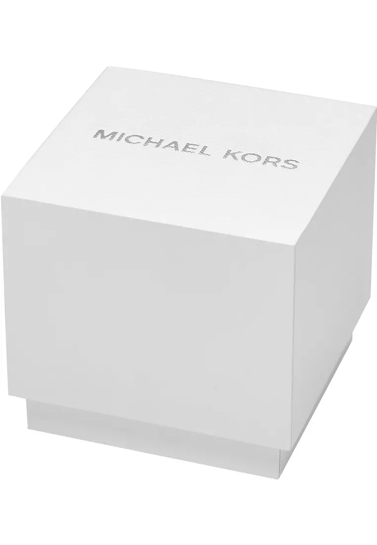 Michael Kors Women's Mk Empire Analog Watch ( MK4841 ) - Quartz, Silver Case, Retangle Dial, 10 MM Silver Stainless Steel Band