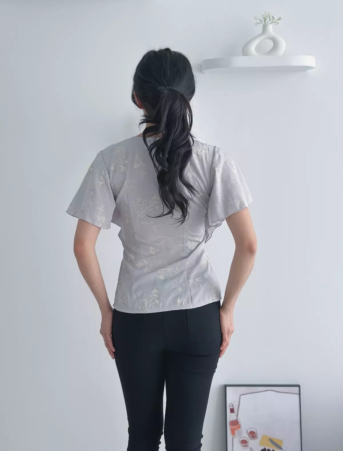 Soraya Dainty Grey Kebaya