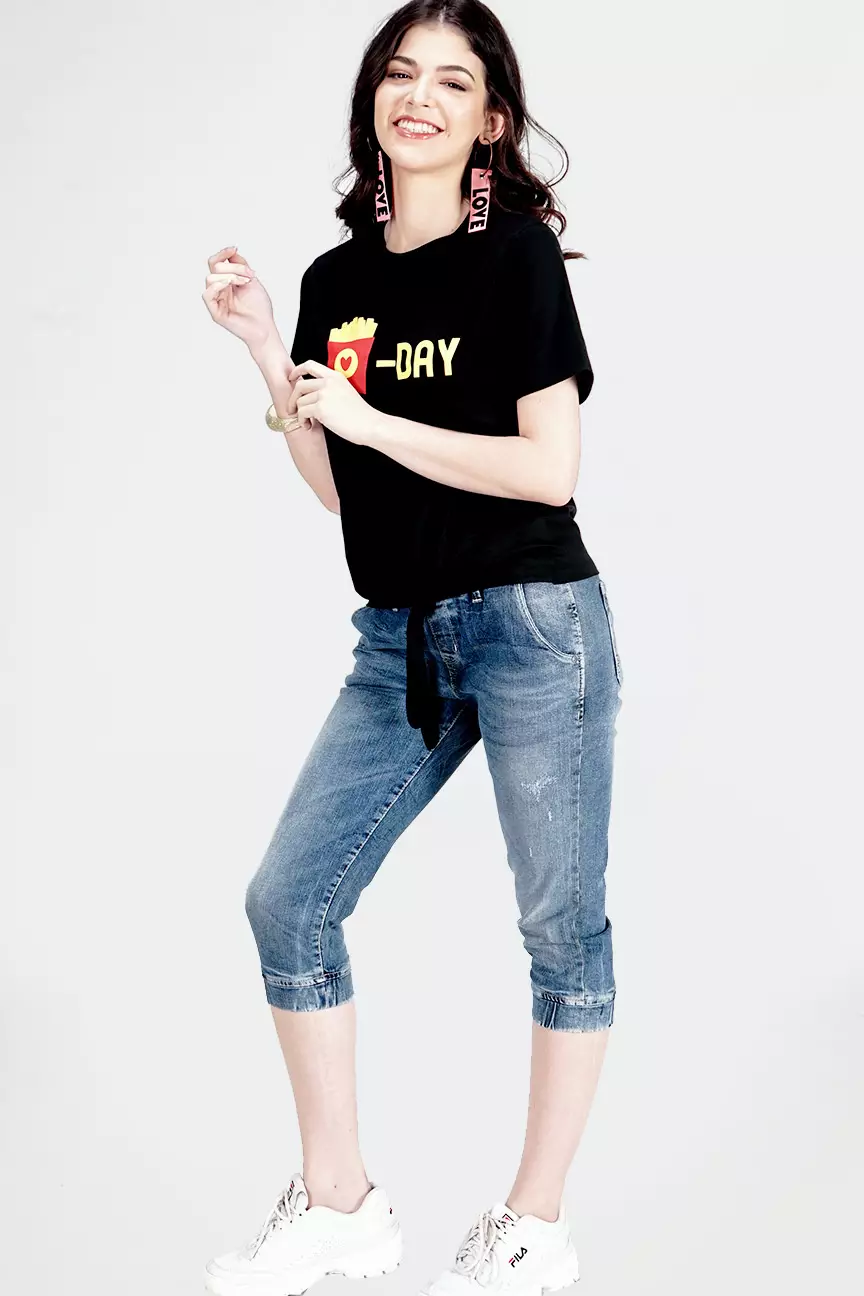 Kaos Wanita Zalina Black