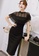Sunnydaysweety black Korean Sexy See-Through Mesh Slim One Piece Dress A21022253 8A444AA419166BGS_4