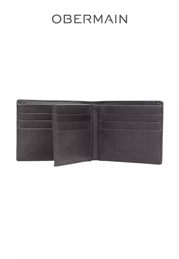 RFID Short Wallet With 2 Note Compartment Genuine Leather Brown