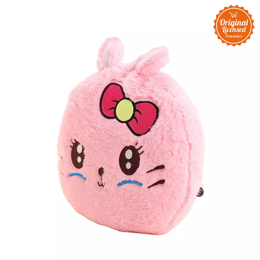 Boneka Bantal Kepala Rabbit 30 cm - Pink 
