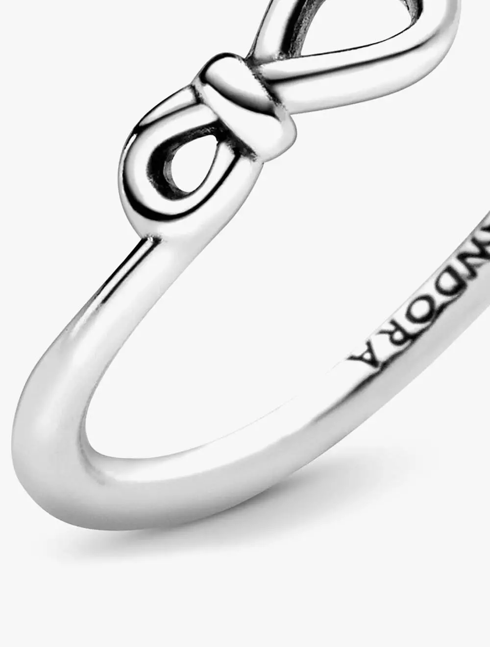 Infinity sterling silver ring