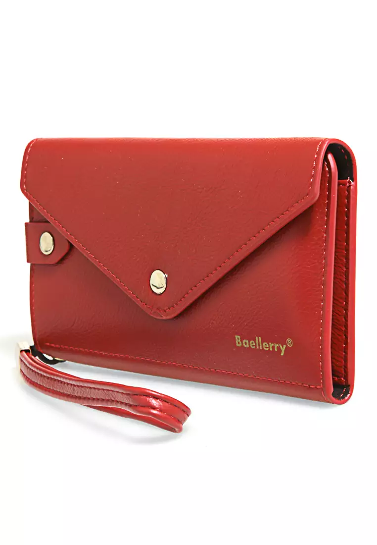 Clutch Wallet Dompet Wanita Model Panjang Handphone Slot Material Leather ORIGINAL