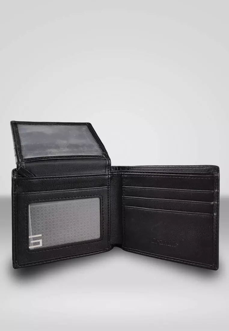 Grandir Men Short Wallet Casual Dompet Lipat Pendek Pria PU Kulit Sintetis