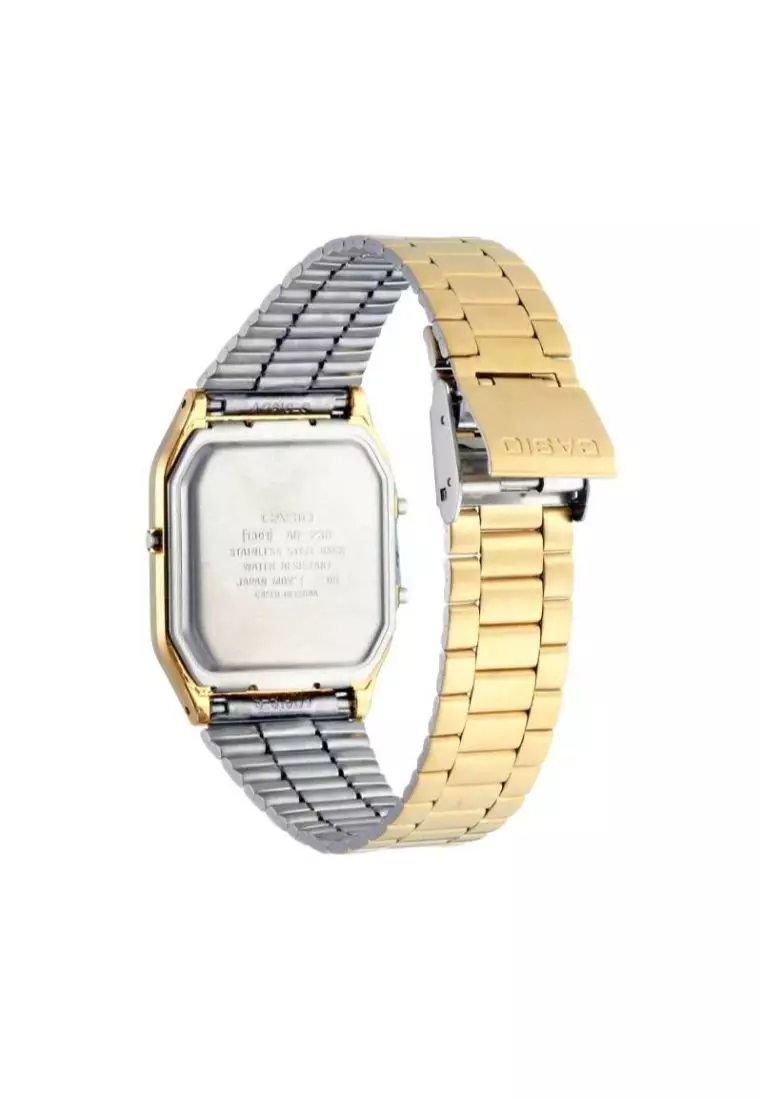 Buy Casio Watches Men's Analog-Digital Watch AQ-230GA-9B Stainless Steel  Band Gold Watch Online | ZALORA Malaysia